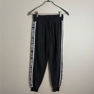 Zoe + Liv Gray and White Joggers with Elastic Cuffs Womens XS Fall